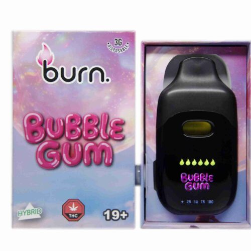 Burn Extracts - Bubblegum (Hybrid) 3g Disposable Vapes