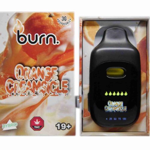 Burn Extracts – Orange Creamsicle (Hybrid) 3g Disposable Vapes