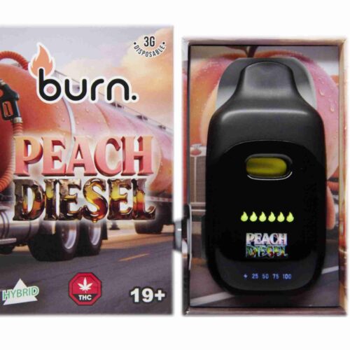 Burn Extracts – Peach Diesel (Hybrid) 3g Disposable Vapes