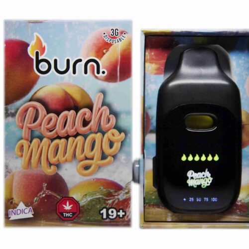 Burn Extracts – Peach Mango (Indica) 3g Disposable Vapes