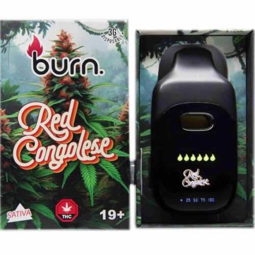 Burn Extracts - Red Congolese (Sativa) 3g Disposable Vapes