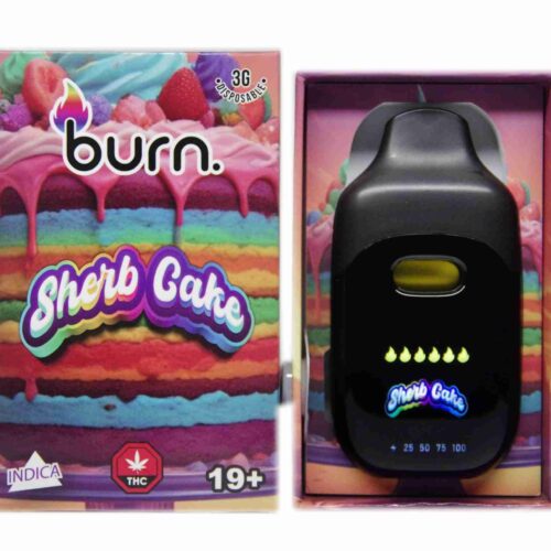 Burn Extracts - Sherb Cake (Indica) 3g Disposable Vapes