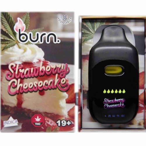 Burn Extracts - Strawberry Cheesecake (Indica) 3g Disposable Vapes