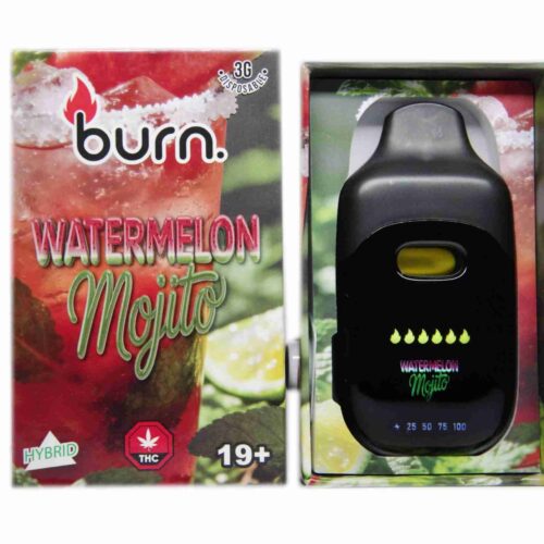 Burn Extracts – Watermelon Mojito (Hybrid) 3g Disposable Vapes